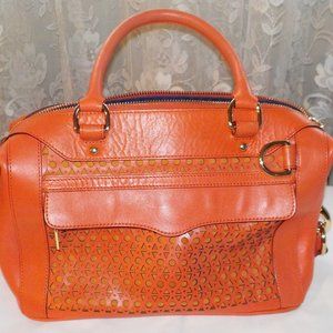 Rebecca Minkoff large orange shoulder bag EUC